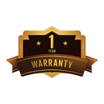 1-year warranty badge